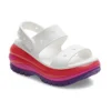 Classic Mega Crush Sandal “Λευκό Κόκκινο Μωβ”