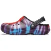 Classic Tie-Dye Stay Warm Cozy Crocs Αθλητικές παντόφλες Unisex Μωβ Κόκκινο