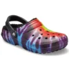 Classic Tie-Dye Stay Warm Cozy Crocs Αθλητικές παντόφλες Unisex Μωβ Κόκκινο