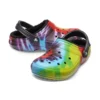 Classic Tie-Dye Stay Warm Cozy Crocs Αθλητικές παντόφλες Unisex Μωβ Κόκκινο