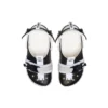Classic Zip Tie Buckle Σαμπό “Black White”