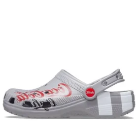 Coca-Cola x Crocs Crossover Light X: Ελαφριά, εξωτερικής χρήσης, Φλατ παπούτσια, casual, αθλητικά, unisex, γκρι σανδάλια