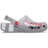 Coca-Cola x Crocs Crossover Light X: Ελαφριά, εξωτερικής χρήσης, Φλατ παπούτσια, casual, αθλητικά, unisex, γκρι σανδάλια