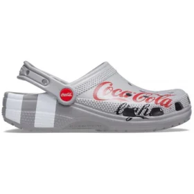 Coca-Cola x Crocs Crossover Light X: Ελαφριά, εξωτερικής χρήσης, Φλατ παπούτσια, casual, αθλητικά, unisex, γκρι σανδάλια
