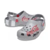 Coca-Cola x Crocs Crossover Light X: Ελαφριά, εξωτερικής χρήσης, Φλατ παπούτσια, casual, αθλητικά, unisex, γκρι σανδάλια
