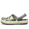 Crocband Camo Printed Clogs “Grey Black Yellow”
