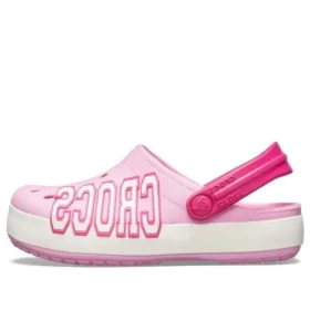 Crocband Logo Σαμπό “Pink White”