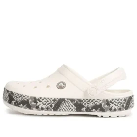 Crocband Snake Print Clogs “Λευκό Μαύρο”