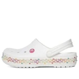 Crocband Stretch Necklace Clog “White Multi”