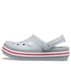 Crocband Varsity Σαμπό «Γκρι-Κόκκινο»