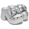 Crocs Siren Metallic Bow Σαμπό «Silver» Crocs Siren Metallic Bow Σαμπό «Silver»