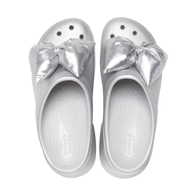 Crocs Siren Metallic Bow Σαμπό «Silver» Crocs Siren Metallic Bow Σαμπό «Silver»