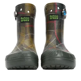 Crocs x Barbour Κλασικές Μπότες “Olive Plaid”