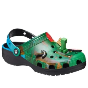 Crocs x Minecraft Σαμπό «Green Black»