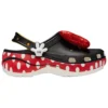 Crocs x Minnie Mouse Classic Platform Clog «Μαύρο Κόκκινο Λευκό»