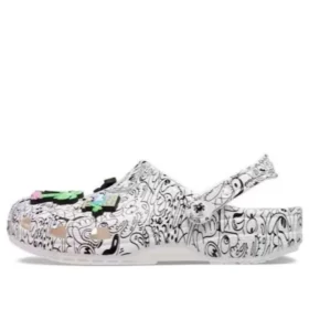 Crocs x Steven Harrington Classic Clogs “Quickstrike – Λευκό Μαύρο”