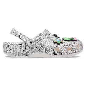 Crocs x Steven Harrington Classic Clogs “Quickstrike – Λευκό Μαύρο”