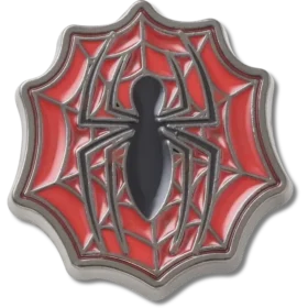 Διακοσμητικό γούρι Jibbitz με το λογότυπο του Spider-Man και ιστό