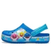 Funny Shark Μικρά Crocs για εξωτερική χρήση με Φλατ παπούτσια, Σανδάλια παραλίας για σπορ, μπλε