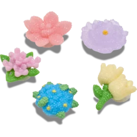 Γούρια Jibbitz «Beaded Flowers» σε συσκευασία των 5 τεμαχίων