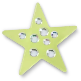 Γούρια Jibbitz™ «Green Gem Star»