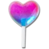 Γούρια Jibbitz™ «Jelly Heart Lollipop»