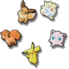 Γούρια Jibbitz™ με χαρακτήρες Pokémon, σε συσκευασία των 5 τεμαχίων