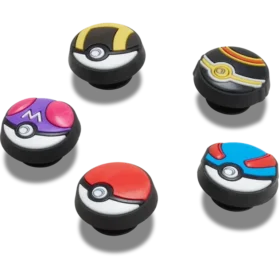 Γούρια Jibbitz™ «Poke Ball» σε συσκευασία των 5 τεμαχίων