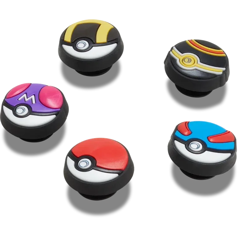 Γούρια Jibbitz™ «Poke Ball» σε συσκευασία των 5 τεμαχίων Γούρια Jibbitz™ «Poke Ball» σε συσκευασία των 5 τεμαχίων