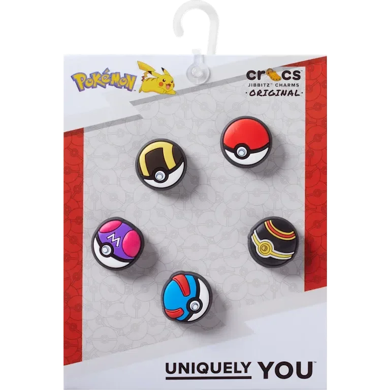 Γούρια Jibbitz™ «Poke Ball» σε συσκευασία των 5 τεμαχίων Γούρια Jibbitz™ «Poke Ball» σε συσκευασία των 5 τεμαχίων