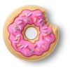 Γούρια Jibbitz «Sprinkle Donut Bite»