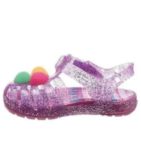 Ιζαμπέλα Glitter Φλατ Σανδάλια “Μωβ Ροζ”