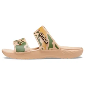 Κλασικά Crocs με τύπωμα καμουφλάζ «Tan Green»
