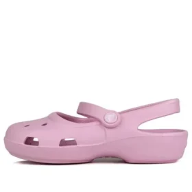 Κλασικά μικρά ροζ σανδάλια Crocs
