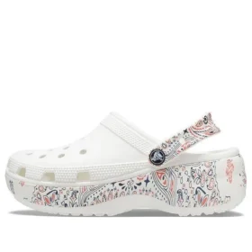 Κλασικά Platform Clogs Americana Paisley «Λευκό»