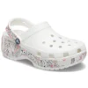 Κλασικά Platform Clogs Americana Paisley «Λευκό»