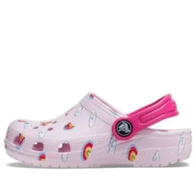 Κλασικά σαμπό με γραφικό σχέδιο “Pink”