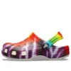 Κλασικά σαμπό με γραφικό Tie-Dye “Μωβ-Κόκκινο”