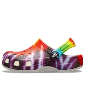 Κλασικά σαμπό με γραφικό Tie-Dye “Μωβ-Κόκκινο”