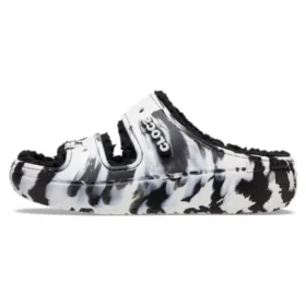 Κλασικά σανδάλια Cozzzy με μαρμάρινο σχέδιο “Black White”