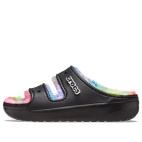 Κλασικά σανδάλια Cozzzy με βαφή με σπρέι “Black Multi”