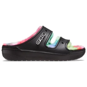 Κλασικά σανδάλια Cozzzy με βαφή με σπρέι “Black Multi”