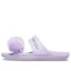 Κλασικά σανδάλια slip-on με γούνα “Lilac”