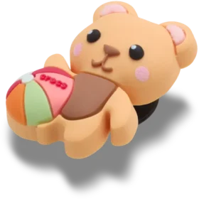 Κρεμαστά Γούρια Jibbitz™ «Cutie Beach Bear»