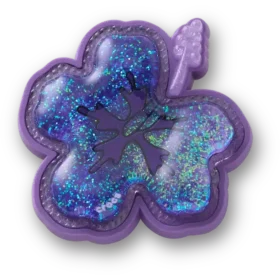 Κρεμαστά γούρια Jibbitz Purple Hibiscus