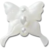 Μενταγιόν Meta Jelly White Butterfly Γούρια Jibbitz™