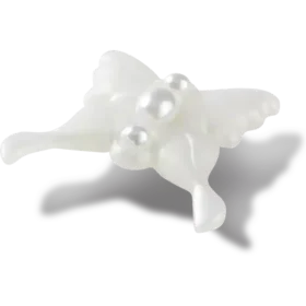 Μενταγιόν Meta Jelly White Butterfly Γούρια Jibbitz™