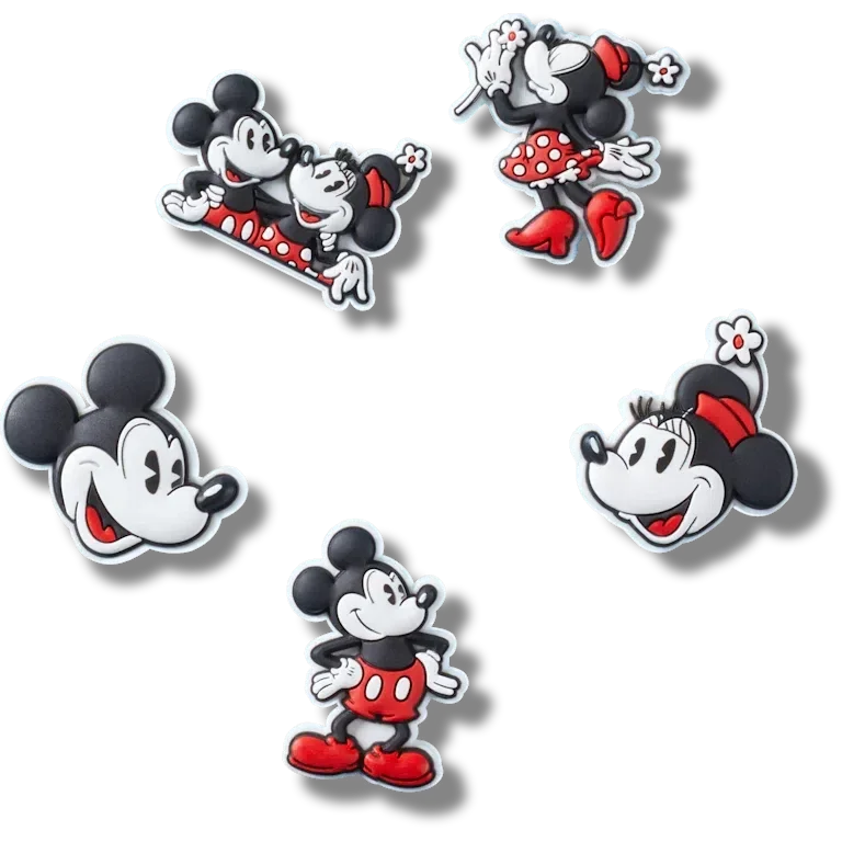 Mickey και Minnie Pvc 5 Pack Γούρια Jibbitz™ Mickey και Minnie Pvc 5 Pack Γούρια Jibbitz™