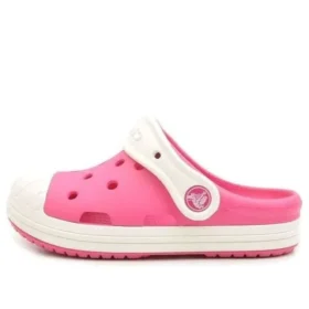Μικρά αθλητικά σανδάλια Crocs για εξωτερική χρήση με φλατ παπούτσια, ροζ