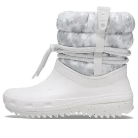Μπότες Classic Neo Puff Luxe «Λευκό-Γκρι»